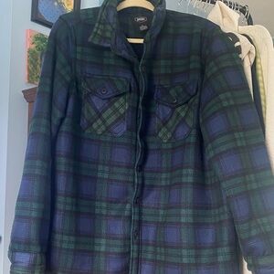 Black Watch Plaid Utility Jacket